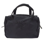 Prada Bag Handbag Tessuto Nylon Beads Black Going Out Adult Simple
