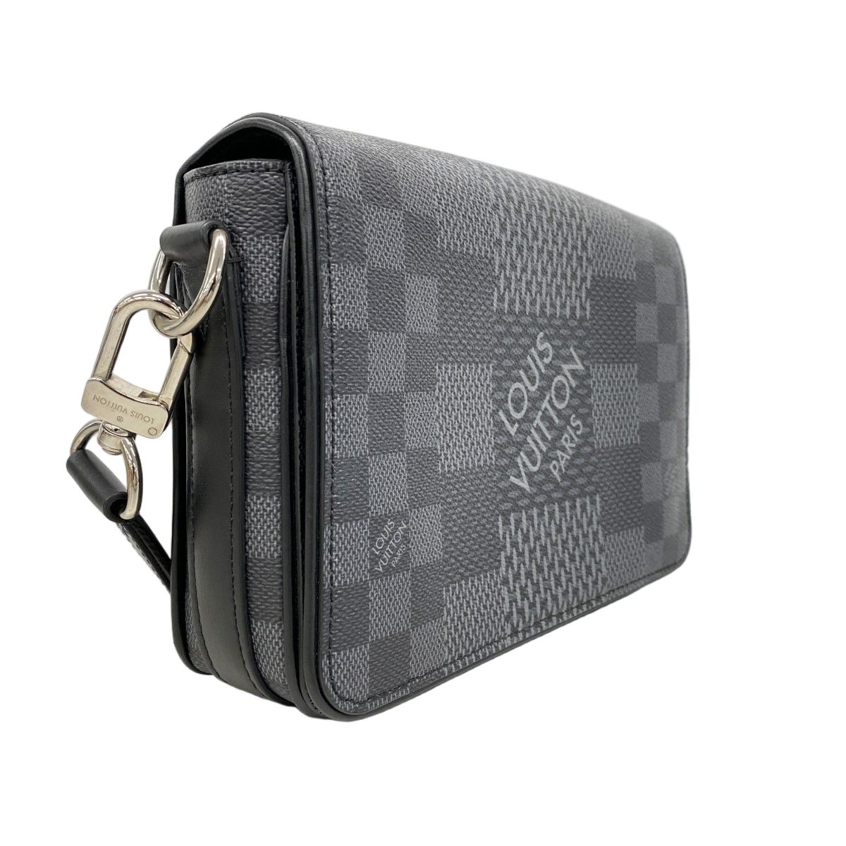 Louis Vuitton Shoulder Bag Damier Graphite Studio Messenger Black — view 2