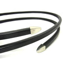 Bottega Veneta Leather Silver Spiral Belt Black — view 3