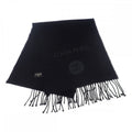 Chanel Coco Mark Scarf Wool Cashmere Black