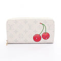 Louis Vuitton Round Long Wallet TM Zippy White Coated