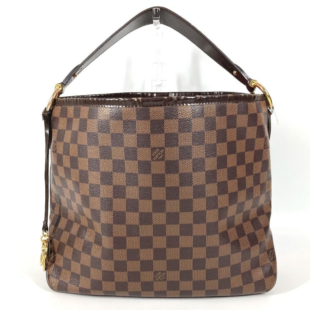 Louis Vuitton Shoulder Bag Delightful PM Damier Canvas Ebene Brown