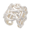 Hermes Chaine D'ancre Enchainee GM Silver 46 Ring