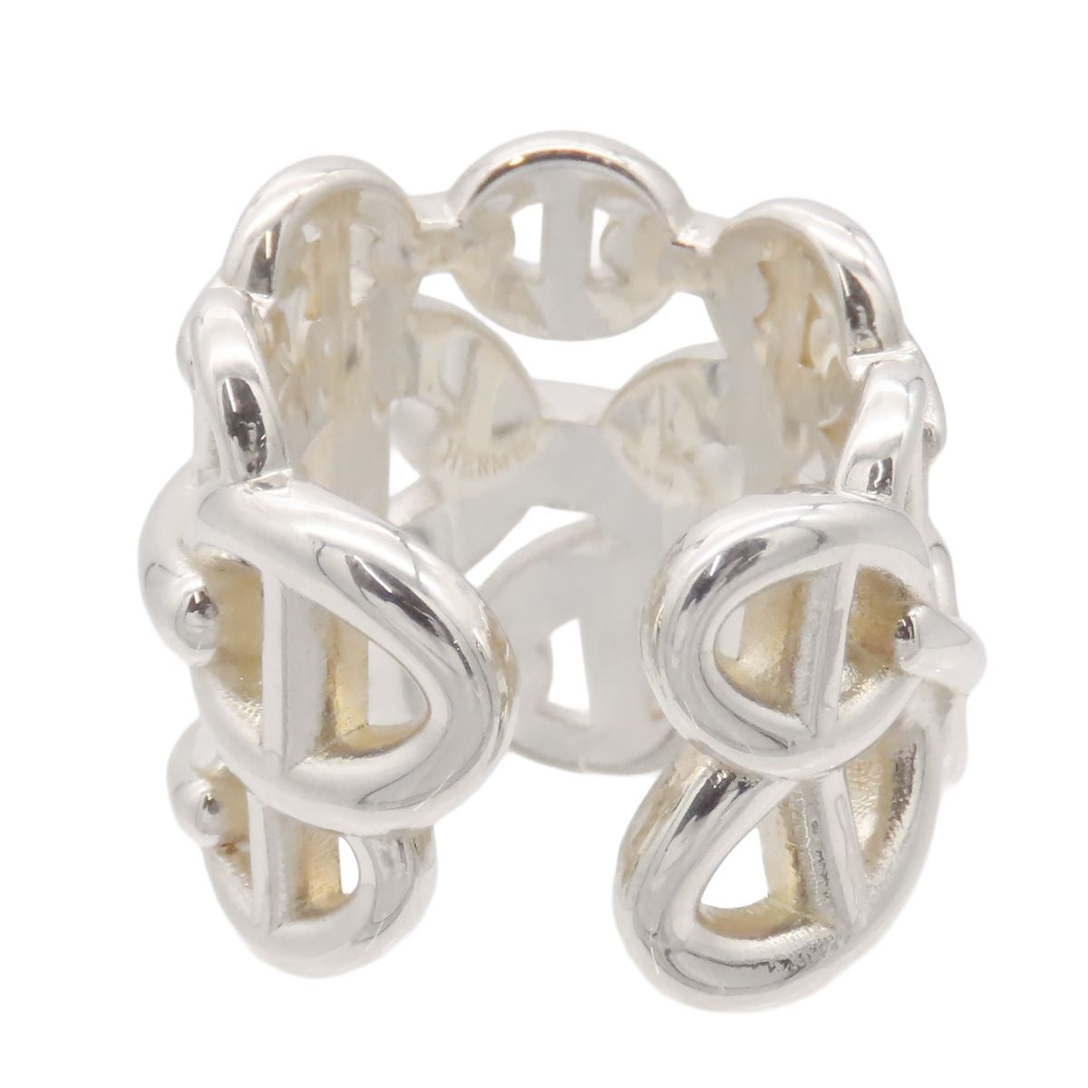 Hermes Chaine D'ancre Enchainee GM Silver 46 Ring — view 5