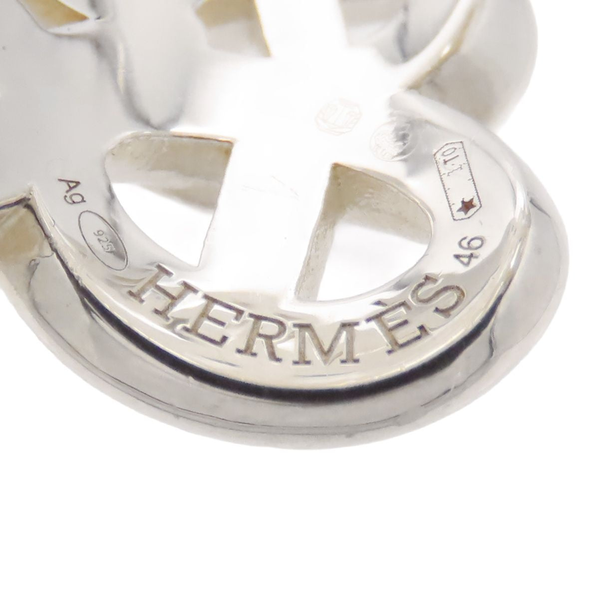 Hermes Chaine D'ancre Enchainee GM Silver 46 Ring — view 6