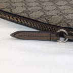 Gucci GG Supreme Neo Vintage Taiga Head Logo Brown Clutch — view 6