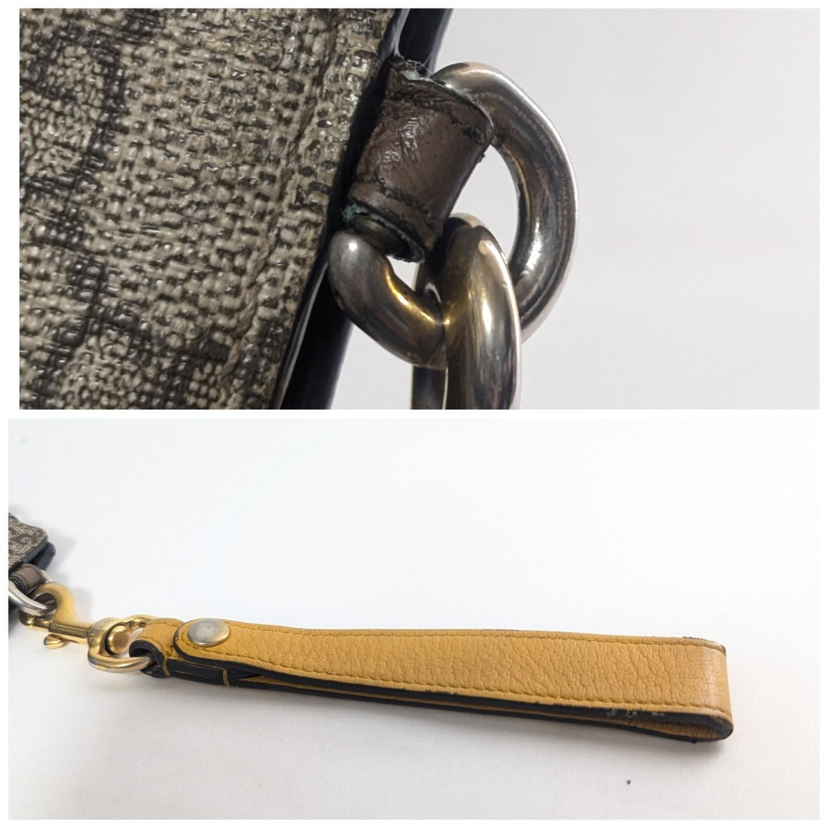 Gucci GG Supreme Neo Vintage Taiga Head Logo Brown Clutch — view 7