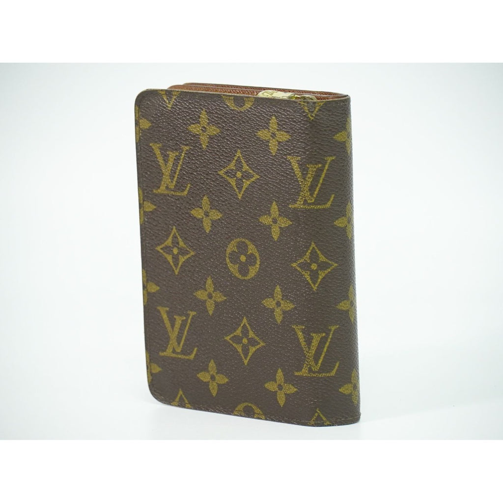 Louis Vuitton LV Porte Papier Zip Monogram Fold Wallet Brown — view 2