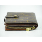 Louis Vuitton LV Porte Papier Zip Monogram Fold Wallet Brown — view 4