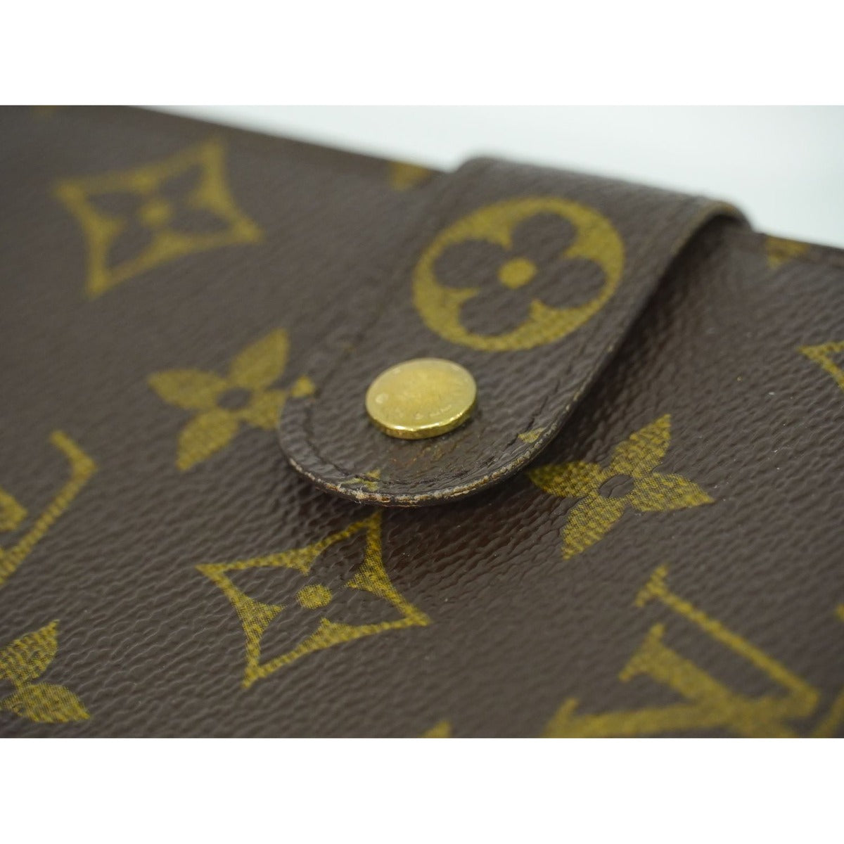 Louis Vuitton LV Porte Papier Zip Monogram Fold Wallet Brown — view 6