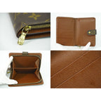 Louis Vuitton LV Porte Papier Zip Monogram Fold Wallet Brown — view 8