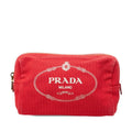Prada Canapa Logo Red Canvas