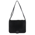 Bottega Veneta 2-Way Shoulder Butterfly Pattern Suede Black Tote