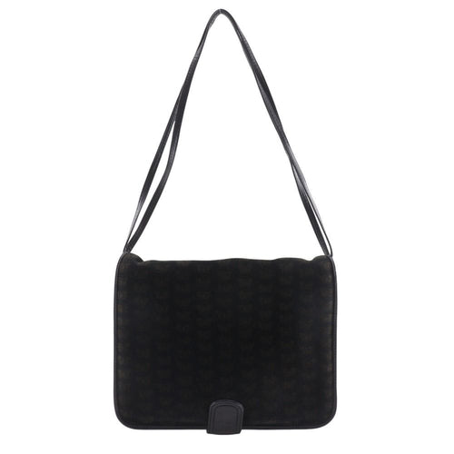 Bottega Veneta 2-Way Shoulder Butterfly Pattern Suede Black Tote
