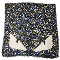 Fendi Bugs Monster Scarf Shawl Large Camouflage Silk Logo All Over Pattern