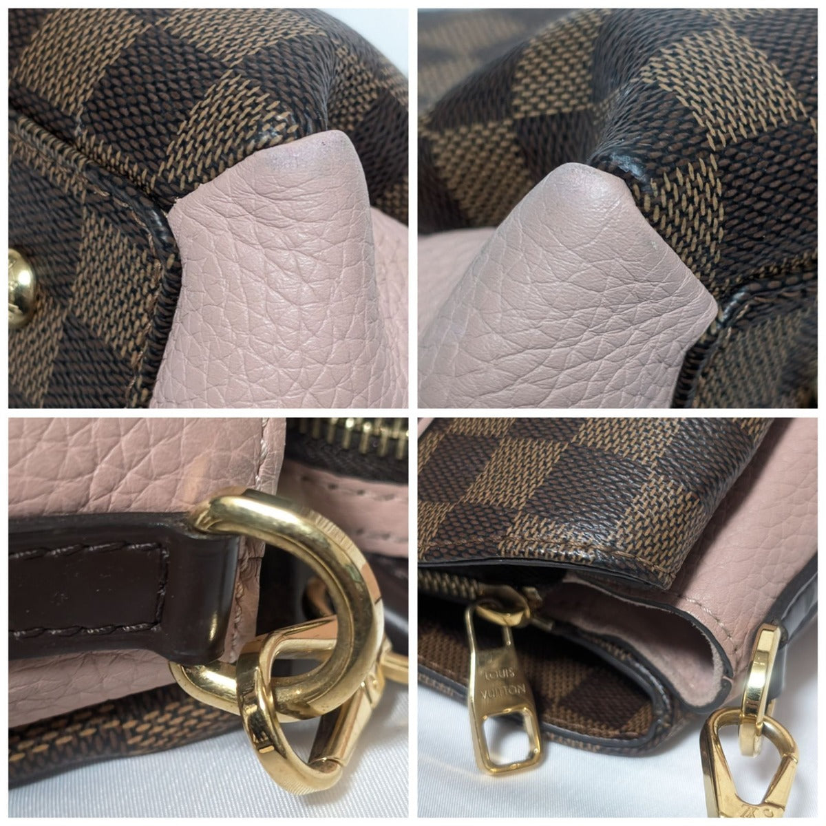 Louis Vuitton Normandie Damier Magnolia 2-Way Shoulder Bag Brown Pink — view 8