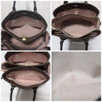 Louis Vuitton Normandie Damier Magnolia 2-Way Shoulder Bag Brown Pink — view 9