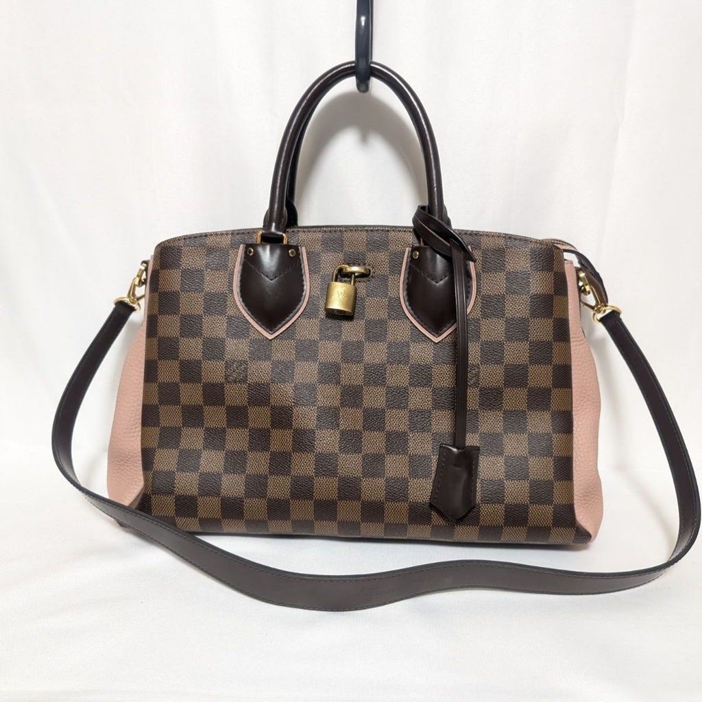 Louis Vuitton Normandie Damier Magnolia 2-Way Shoulder Bag Brown Pink