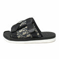 Dior Alpha Slide Sandals Blue Jacquard Shoes 42 Black Navy