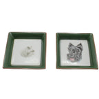 Hermes Mini Plate Boar Scottish Terrier Set of 2