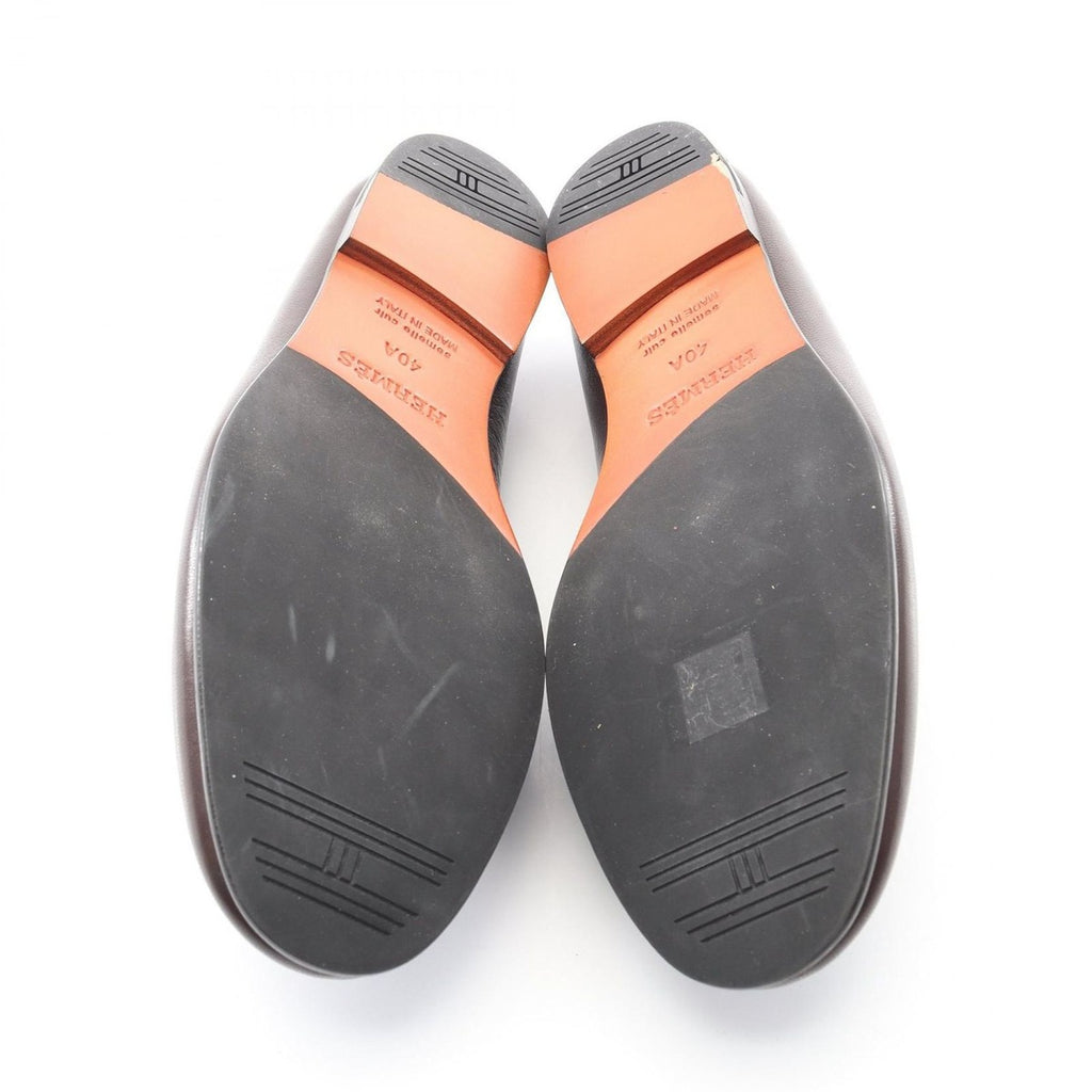 Hermes Loafers Collier de Chien Leather Brown — view 4