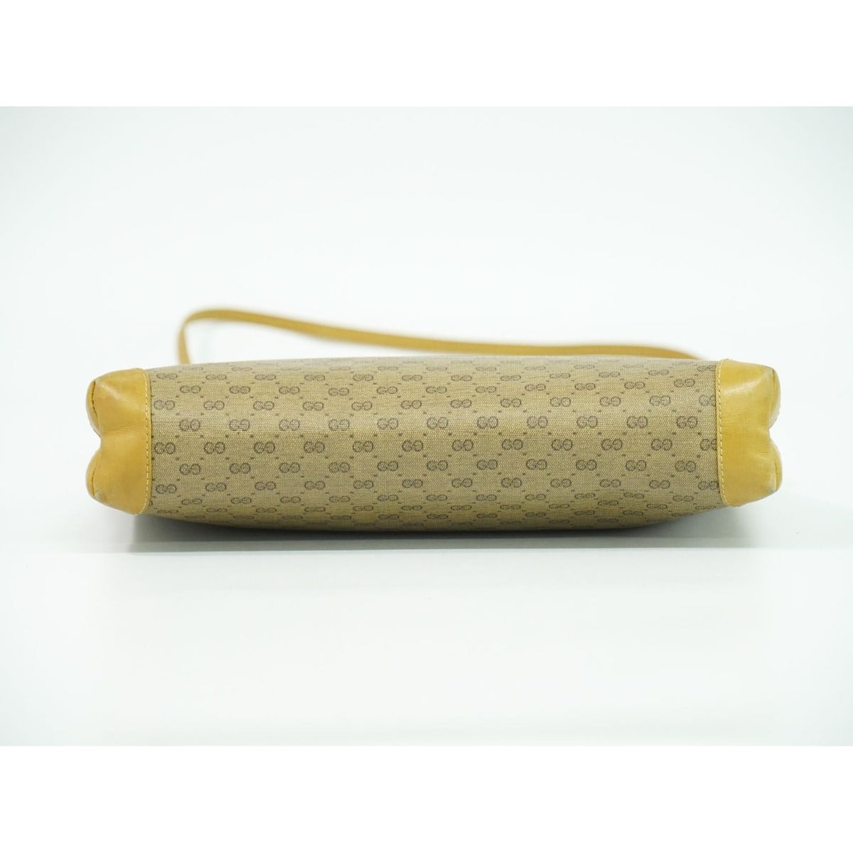 Gucci Vintage Micro GG Shoulder Bag Pochette Brown — view 3