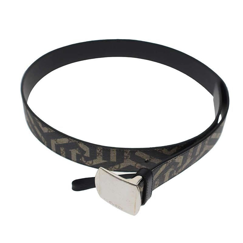 Gucci GG Kaleido Leather Belt Black Beige 95-38 — view 2