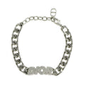 Dior Bracelet Silver Color Logo Rhinestone Accessory Man