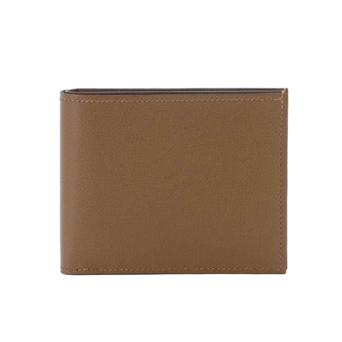 Hermes Citizen Twill Compact Bifold Wallet Evercolor Beige Dwymar