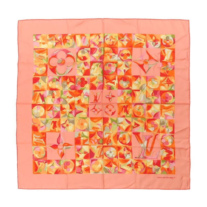 Louis Vuitton Carre 90 in The Passage Of Time Scarf Monogram Flower