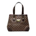 Louis Vuitton Damier Hampstead PM Tote Brown Leather