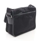 Prada Shoulder Bag Black Nylon Leather Triangle Logo — view 2