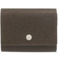 Louis Vuitton Porte-Monnaie Sergei Taiga Grizzly Coin Case Wallet Brown