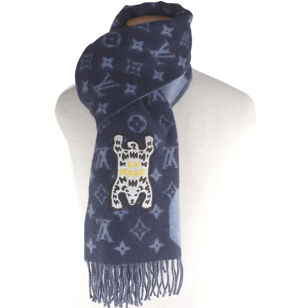 Louis Vuitton Nigo Echarpe Damier Giant Cashmere 100% Patch — view 3