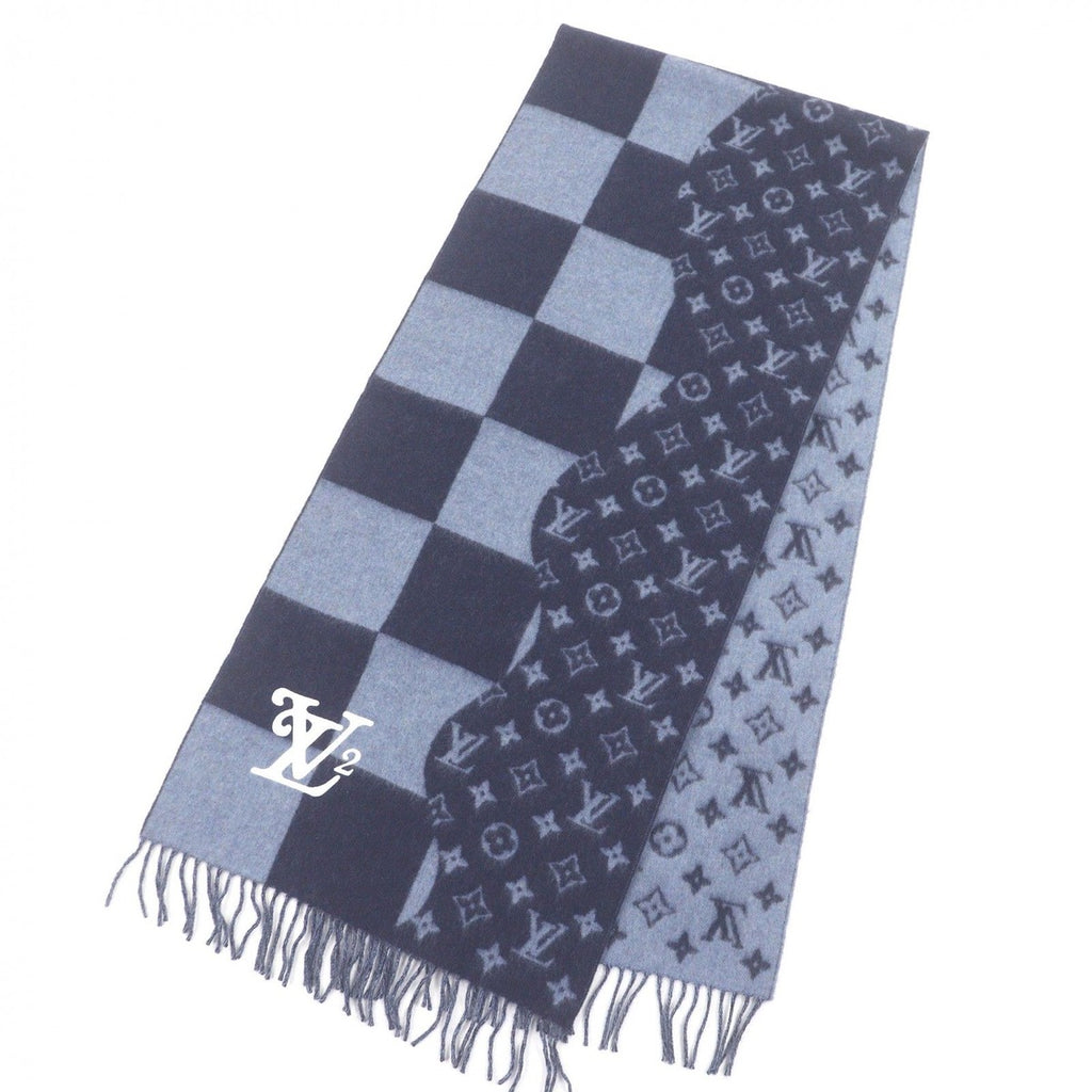 Louis Vuitton Nigo Echarpe Damier Giant Cashmere 100% Patch — view 4