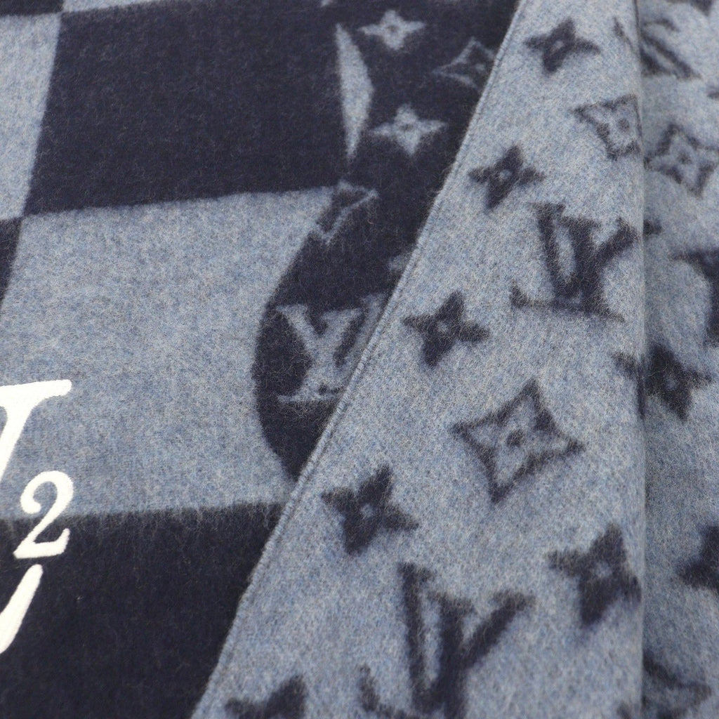 Louis Vuitton Nigo Echarpe Damier Giant Cashmere 100% Patch — view 5