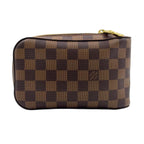 Louis Vuitton Damier Geronimos Brown Belt Bag Gold