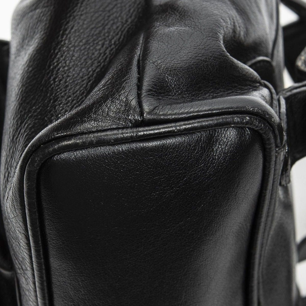 Gucci Mini Bamboo Backpack Black Greinca Lambskin Leather — view 8
