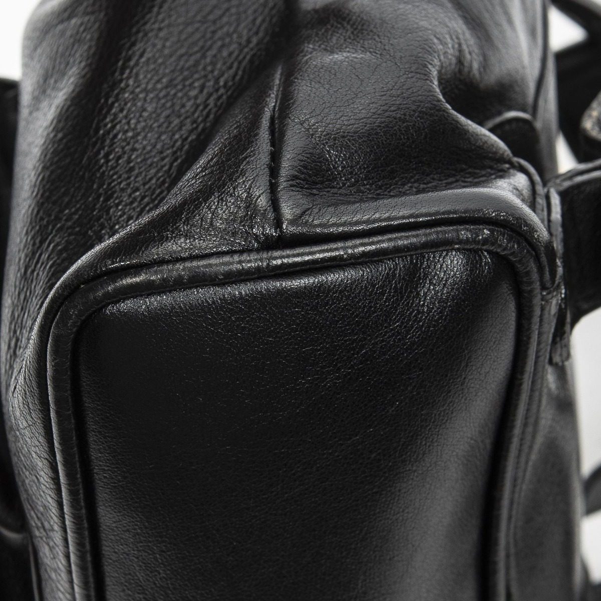 Gucci Mini Bamboo Backpack Black Greinca Lambskin Leather — view 8