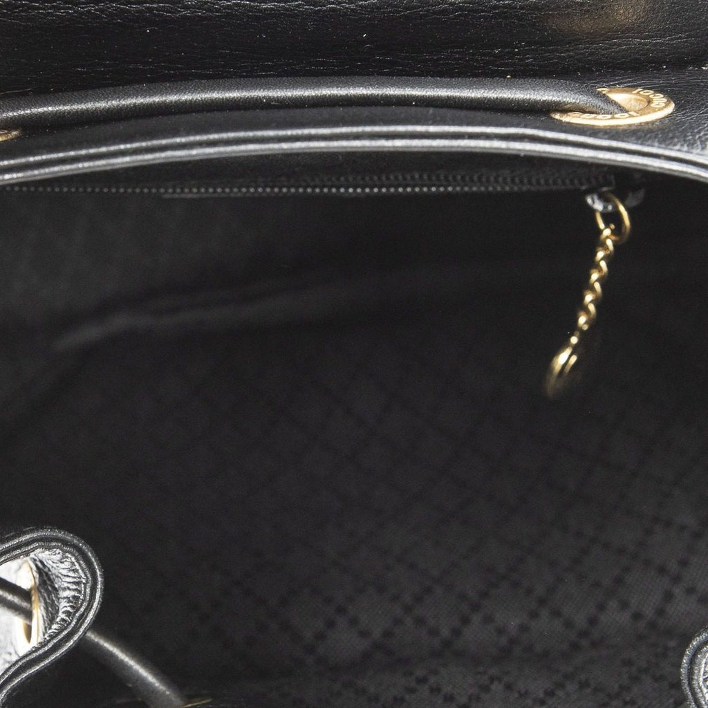 Gucci Mini Bamboo Backpack Black Greinca Lambskin Leather — view 9