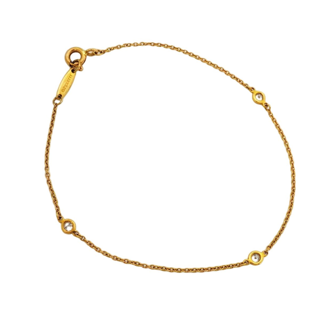 Tiffany & Co Bracelet by the Yard 18k Yellow Gold Diamond — view 2