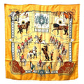 Hermes Scarf Carre 90 Silk Orange