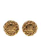 Chanel Coco Mark Ear Motif Gold Plated