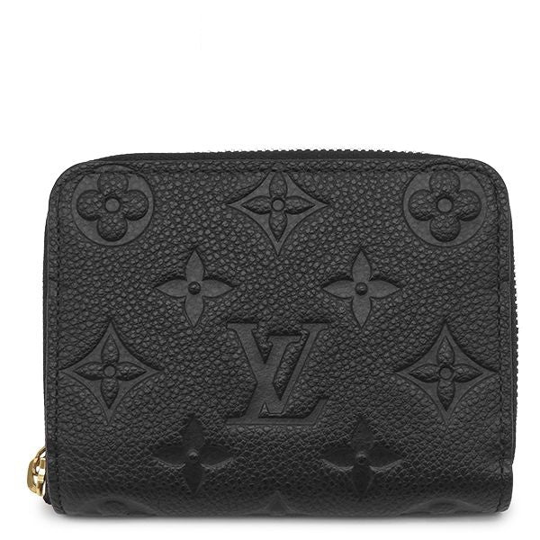 Louis Vuitton Coin Purse Zippy Monogram Empreinte Black Gold Mini