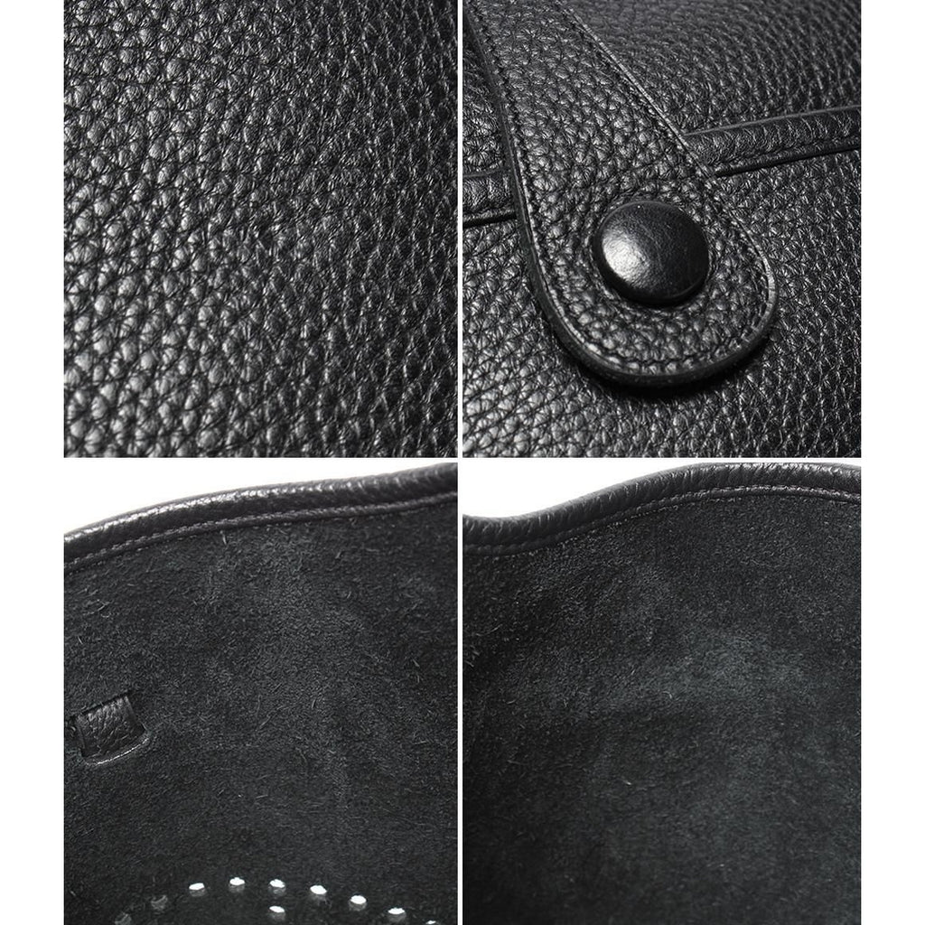 Hermes Shoulder Bag Silver Taurillon Clemence Evelyne 3 PM — view 7