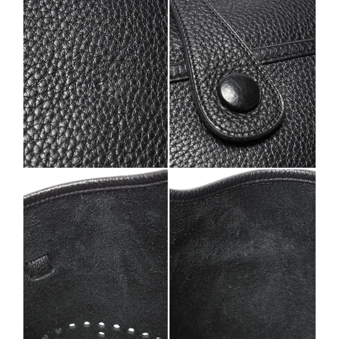 Hermes Shoulder Bag Silver Taurillon Clemence Evelyne 3 PM — view 7