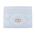 Christian Dior 25 AW Caro Freesia Crystal Card Holder Lambskin Case