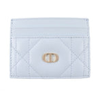 Christian Dior 25 AW Caro Freesia Crystal Card Holder Lambskin Case — view 2