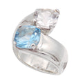 Hermes Color Stone Ring Silver