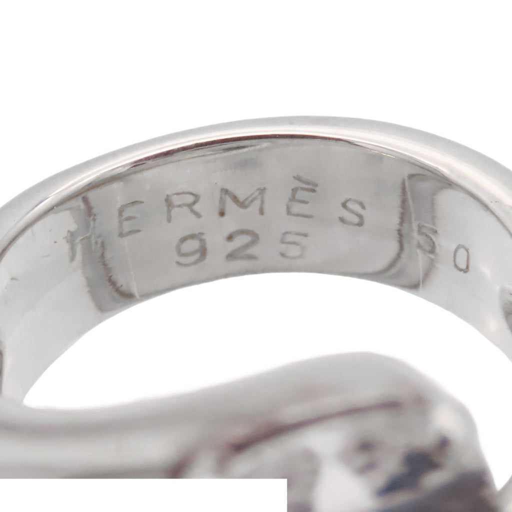 Hermes Color Stone Ring Silver — view 5